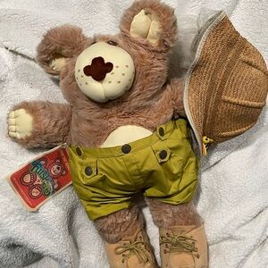 Vintage 1985 Boone Furskins Beekeeper Bear a plush toy designed by Xavier Robert